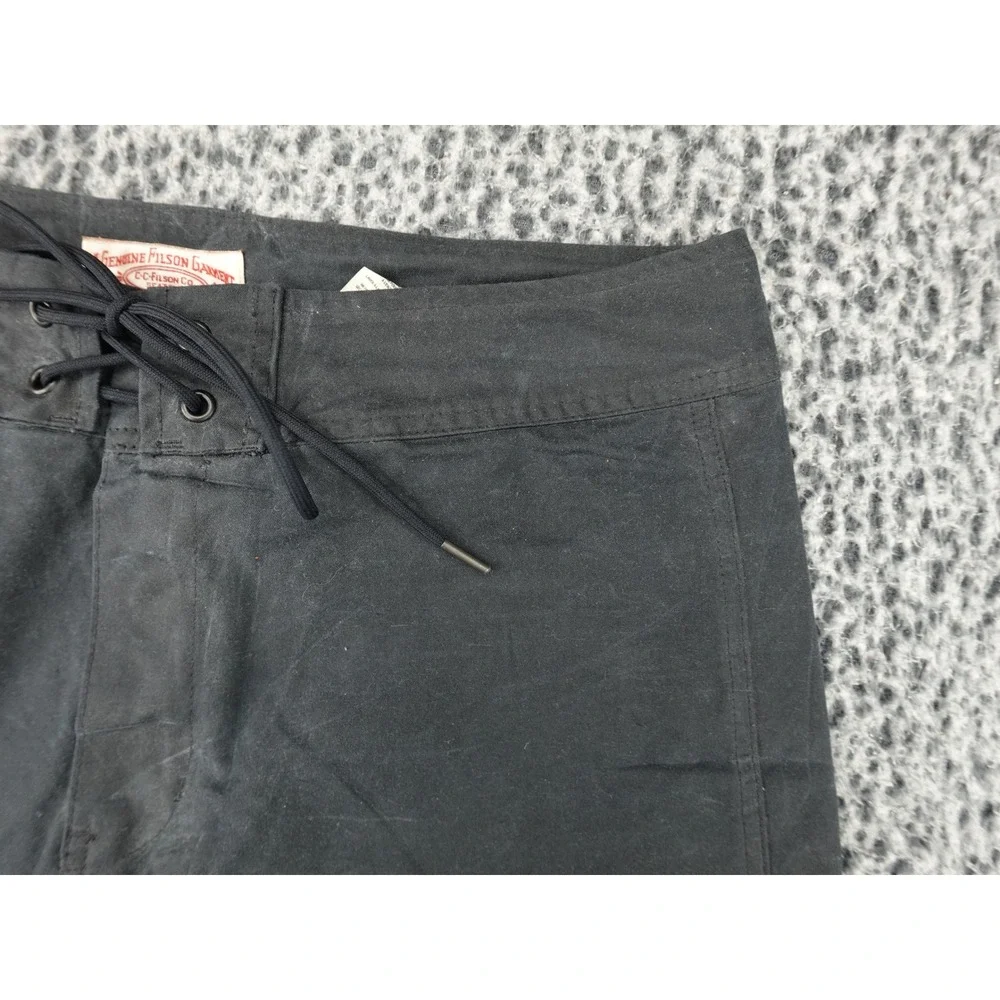 Filson Eagle Harbord Shorts Mens 32 Dark Navy Lace Up Utility Swim Trunks 11147